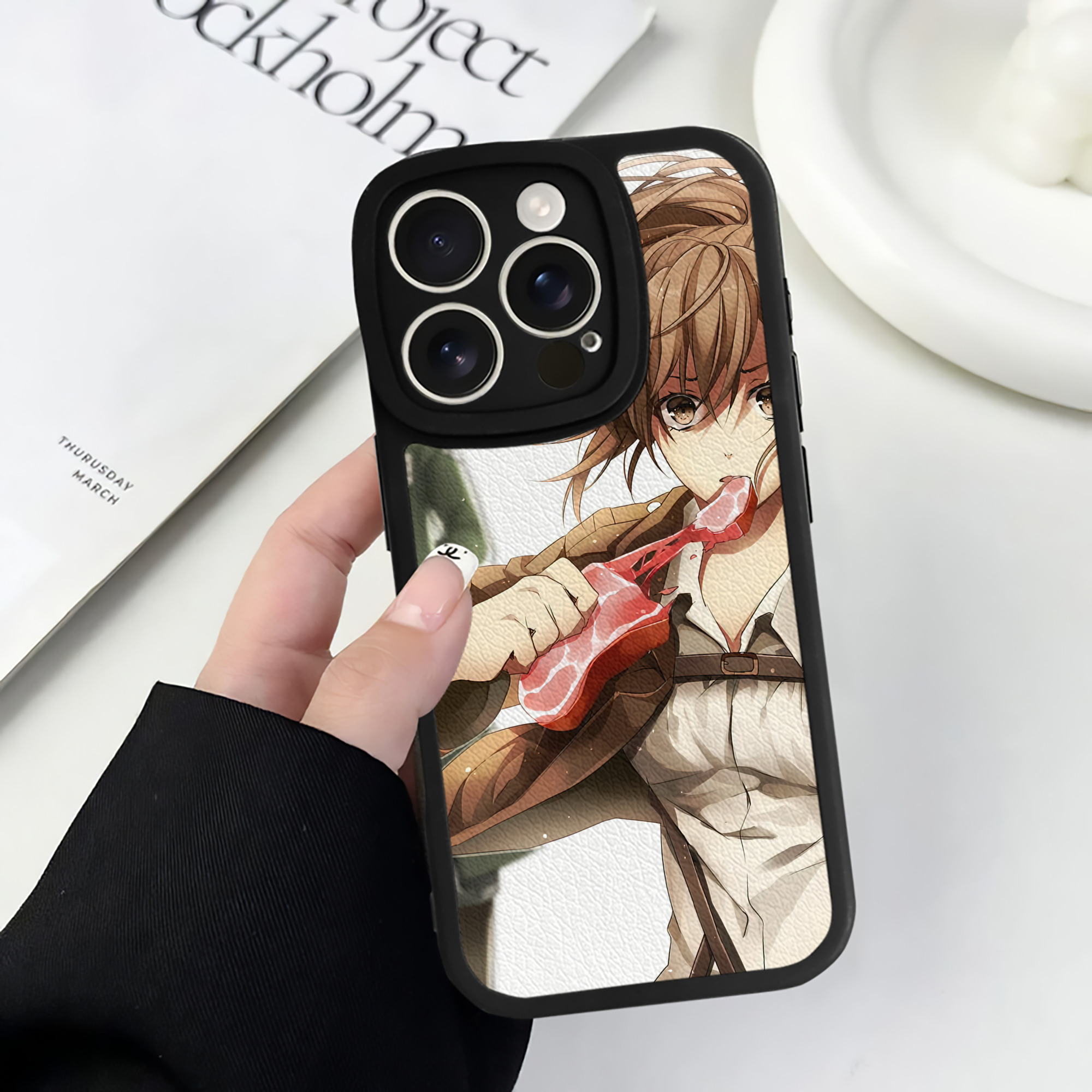 （画像用） 進撃の巨人 Attack on Titan 【iPhone 16シリーズ対応】シリコンスマホケース（レザー調） 材質：シリコン